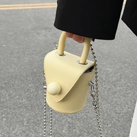 2022 summer new fashion luxury high quality casual simple chain bag messenger bag portable bucket bag exquisite small bag women