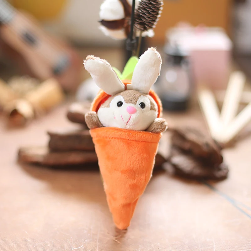 

15 см мультяшный милый морковь кролик фотоэлемент креативные милые животные кролик мягкие плюшевые игрушки Детские праздники подарки
