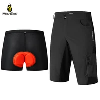 wosawe breathable mtb bike downhill shorts bicycle riding racing sports shorts quick dry cycling underwear underpants men