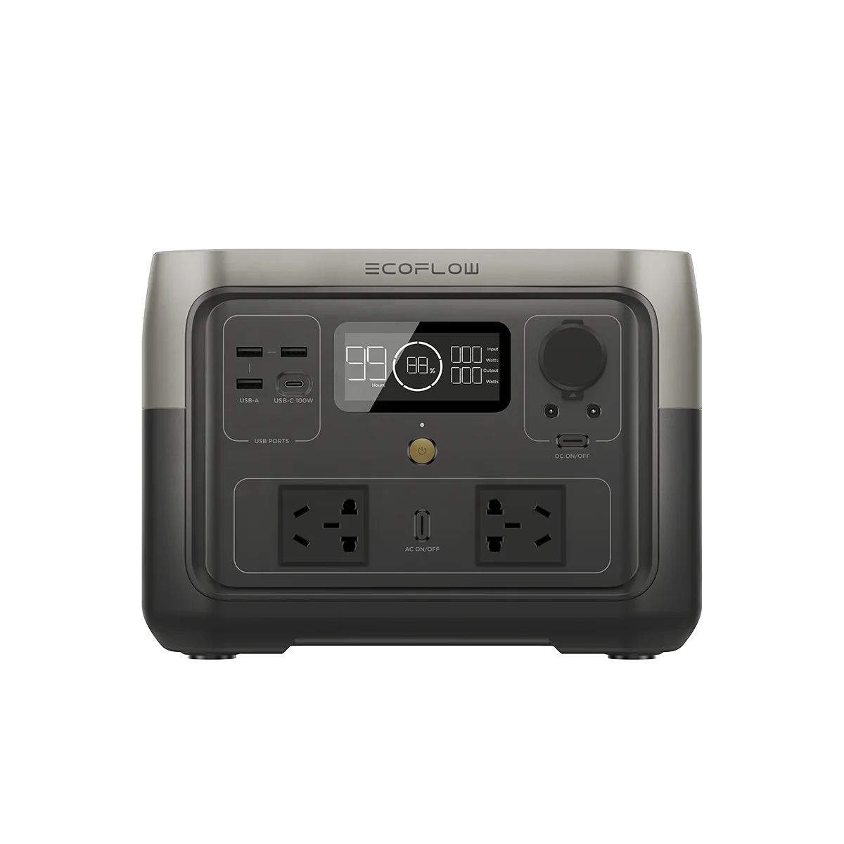 

ECOFLOW Portable Power Station RIVER 2 Max, 512Wh LiFePO4 Battery/ 1 Hour Fast Charging for Outdoor Camping/RVs/Home Use