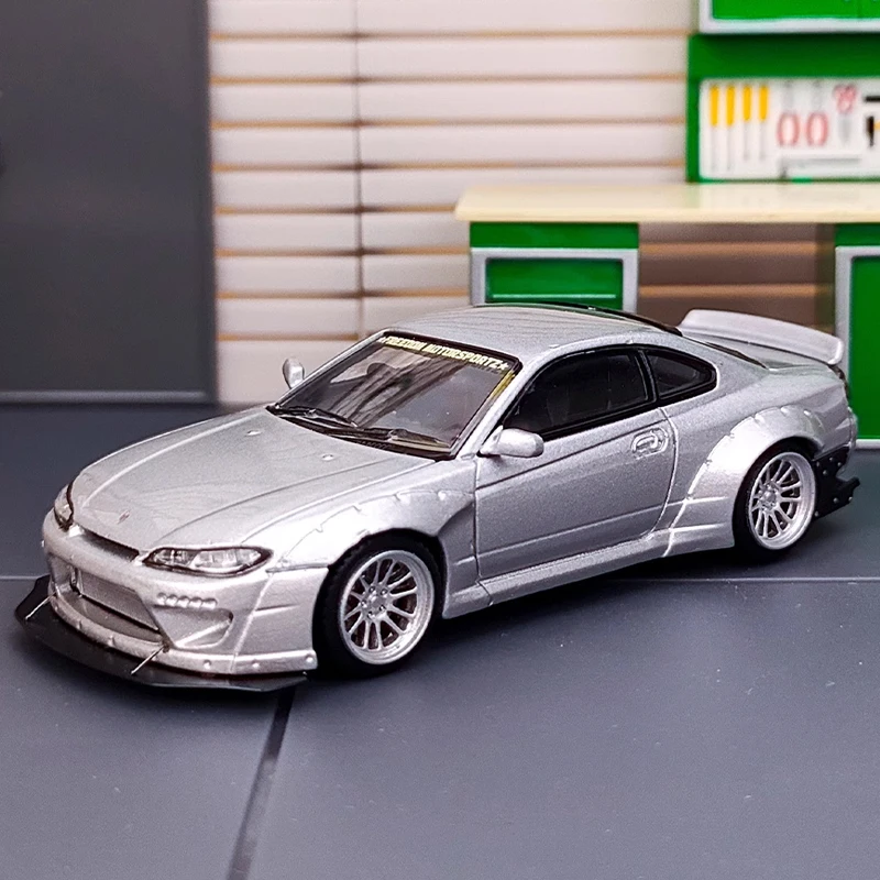 Литой оригинальный в масштабе 1:64 Nissan Slivia S15 модель автомобиля из сплава