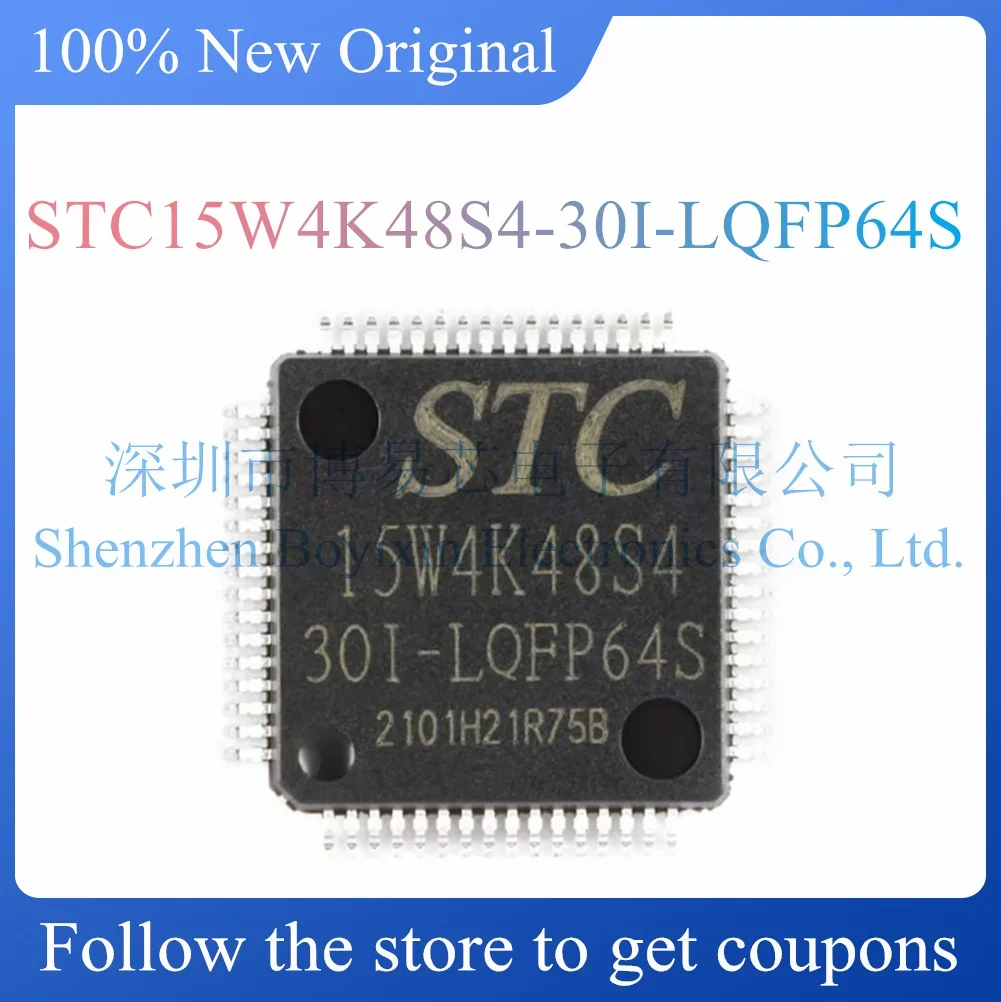 NEW STC15W4K48S4-30I-LQFP64S Original Product LQFP-64
