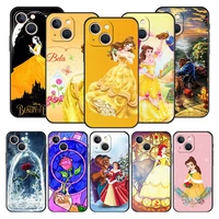phone case cover for oppo a53s f19 a53 a74 a93 a54 a16s a15s a31 official shell cell protection silicone disney belle princess