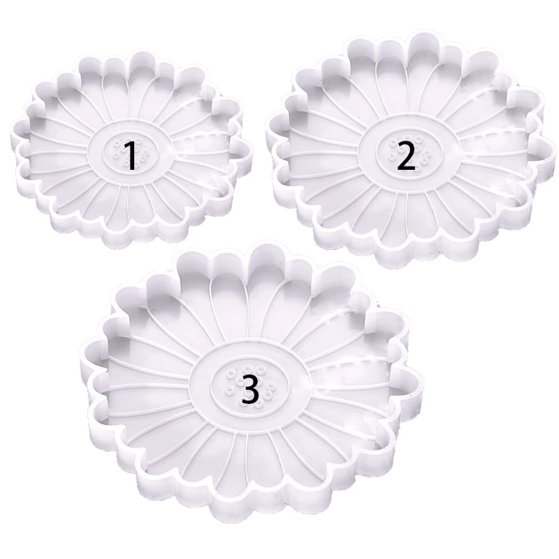 

Daisy Crystal Agate Coaster Mold Mug Pad Tray Resin Casting Mold Epoxy Mould