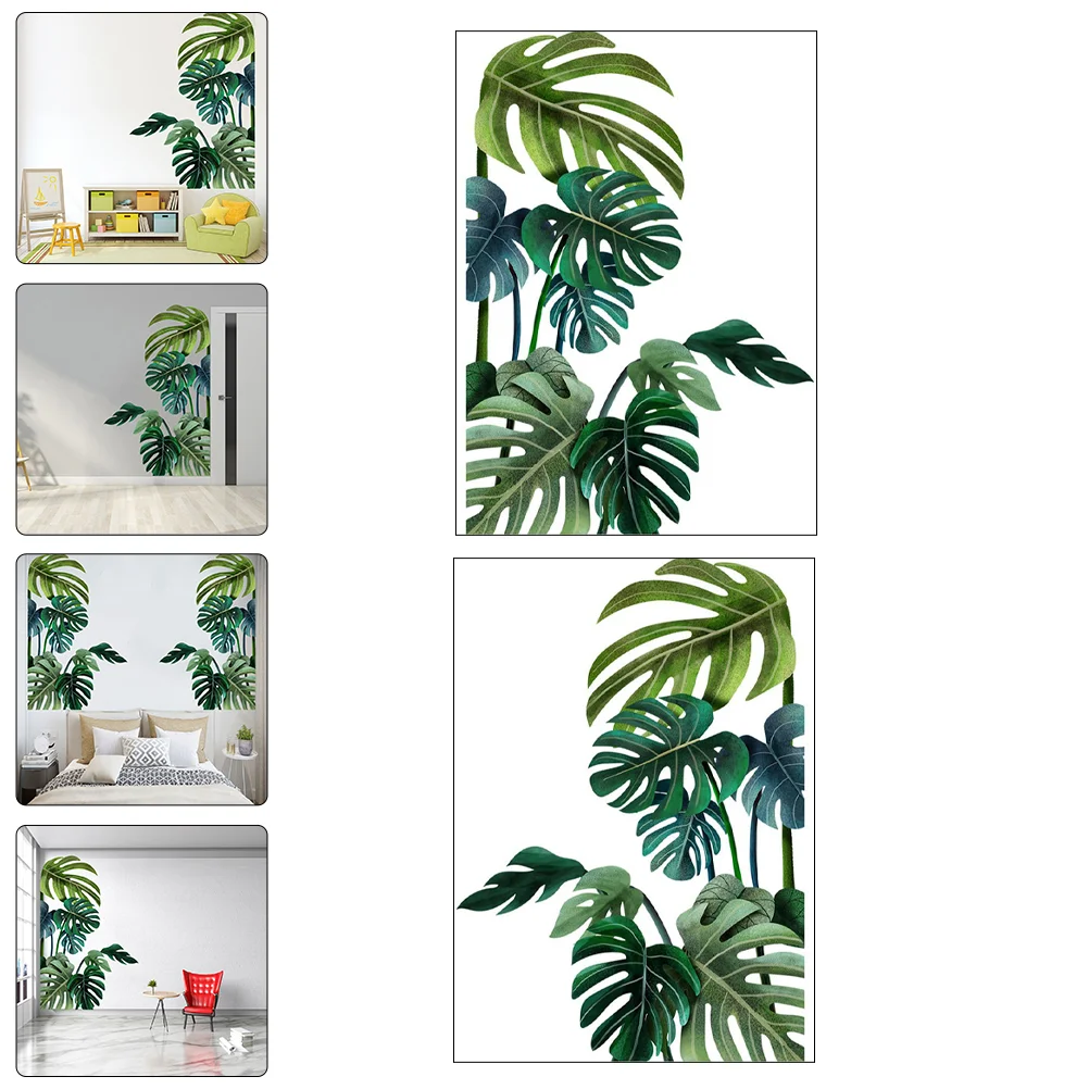 

4pcs Wall Decals Living Room Leaf Wallpaper Nursery Wall Decals Nursery Wall Decal Leaf Wall Decals for Friends Families