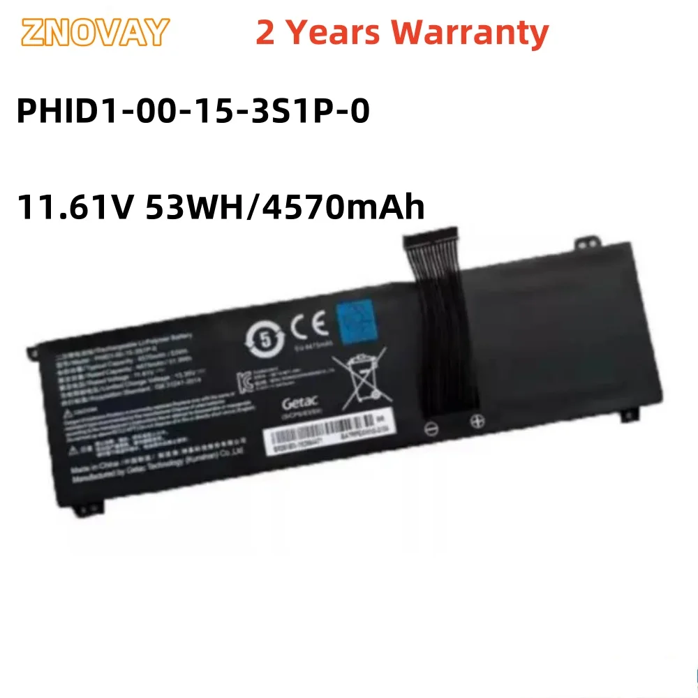 ZNOVAY 11 61 В 53WH/4570 мАч PHID1-00-15-3S1P-0 Аккумулятор для ноутбука Mechrevo F1 Schenker Vision 14 Adata XPG Xenia