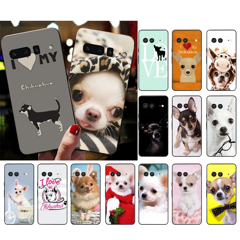 

Phone Case for Google Pixel 7 Pro 7 6A 6 Pro 5A 4A 3A Pixel 4 XL Pixel 5 6 4 3 XL 3A XL 2 XL I Love My Chihuahua Dog