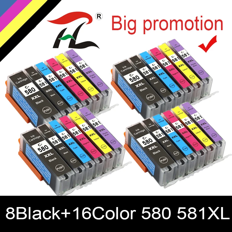 PGI580 CLI581 Ink Cartridge For Canon PIXMA TS8150 TS8151 TS8152 TS8250 TS8251 TS8252 TS8350 TS9150 TS9155 printer