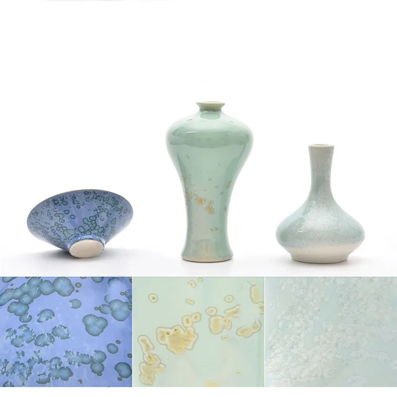 

300ml Pottery Special Art Snowflake Glaze Crystal Glaze Medium Temperature 1180-1250 ℃ Excellent Stability Ceramic Pigment