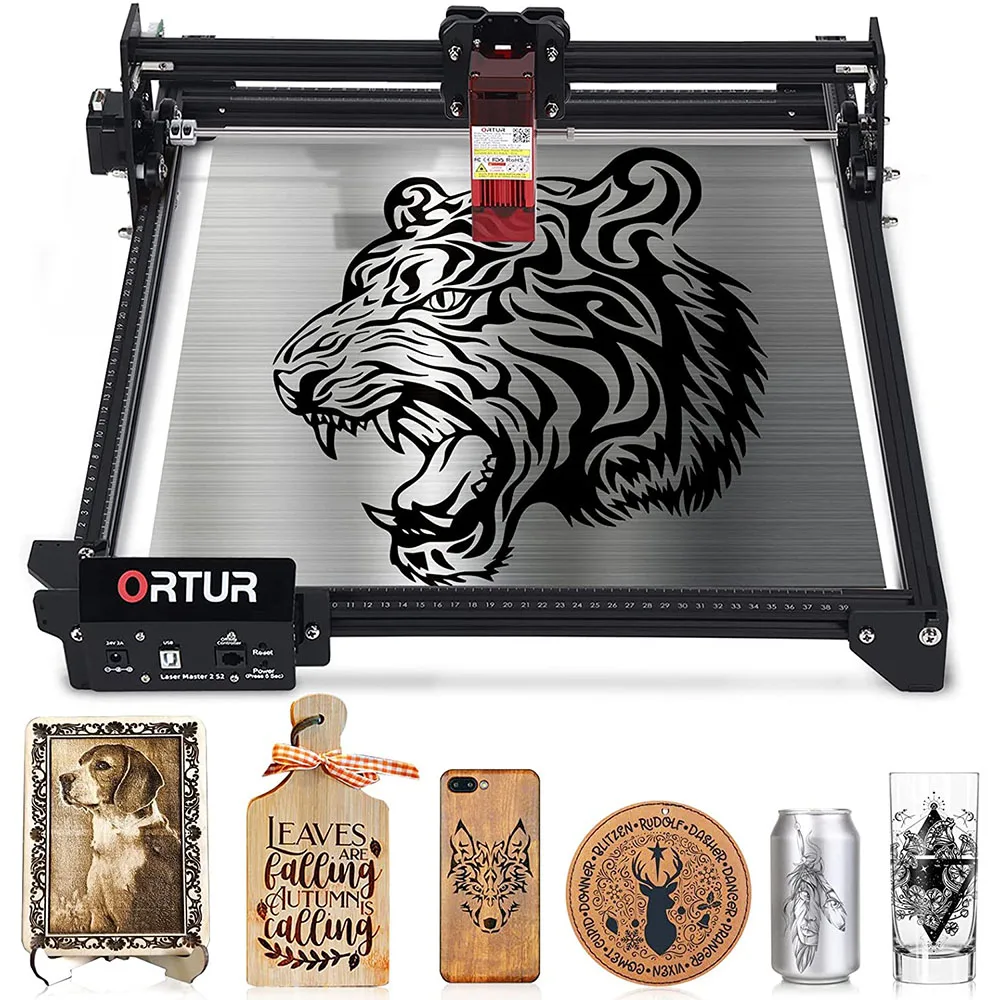 ORTUR Desktop Laser Engraver Cutter For Bigginner OLM2S2 5000mm/min 20W DIY Woodworking Metal Laser Engraving Cutting Machine