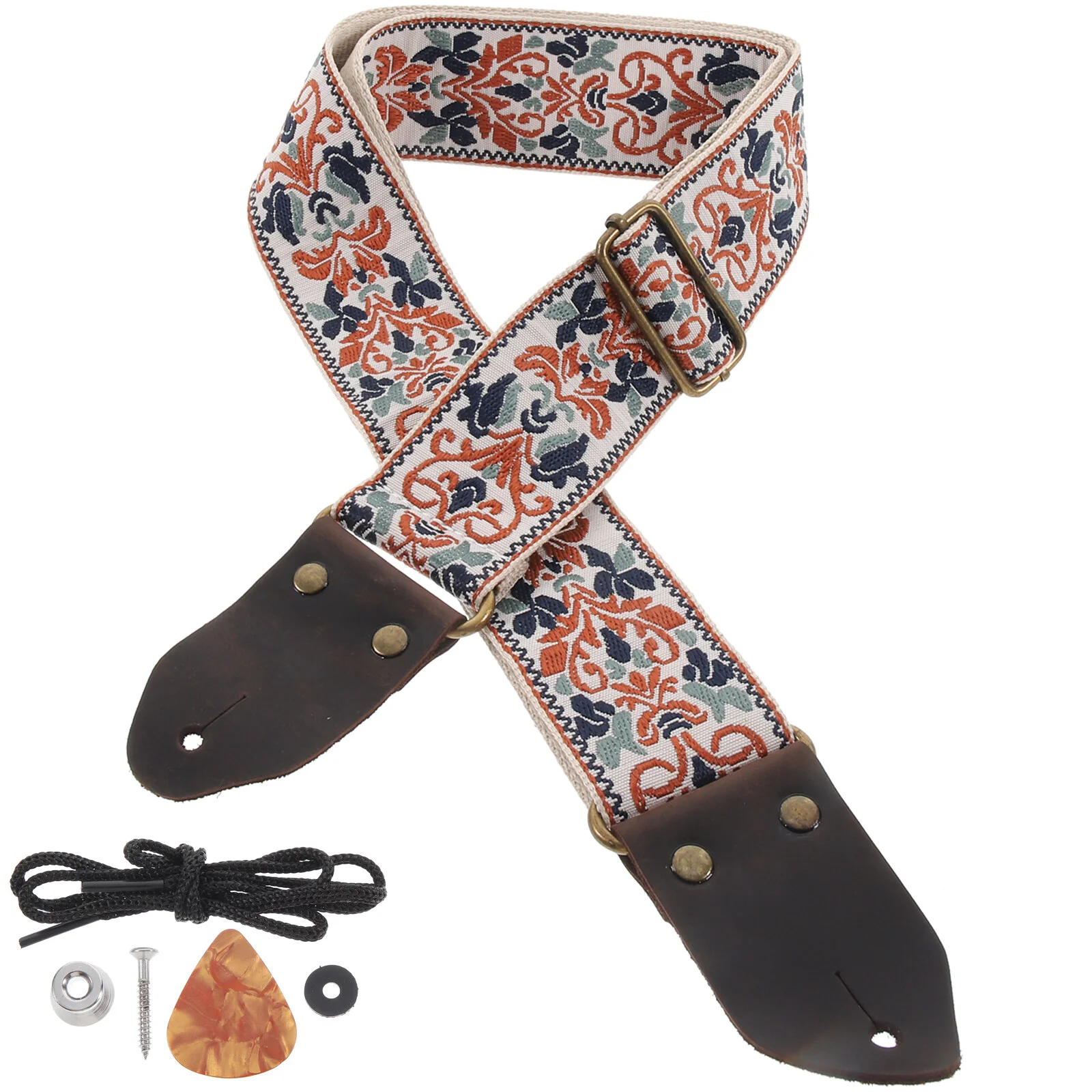 

Replacement Guitar Strap Decorative Electric Guitar Strap Adjustable Bass Guitar Strap