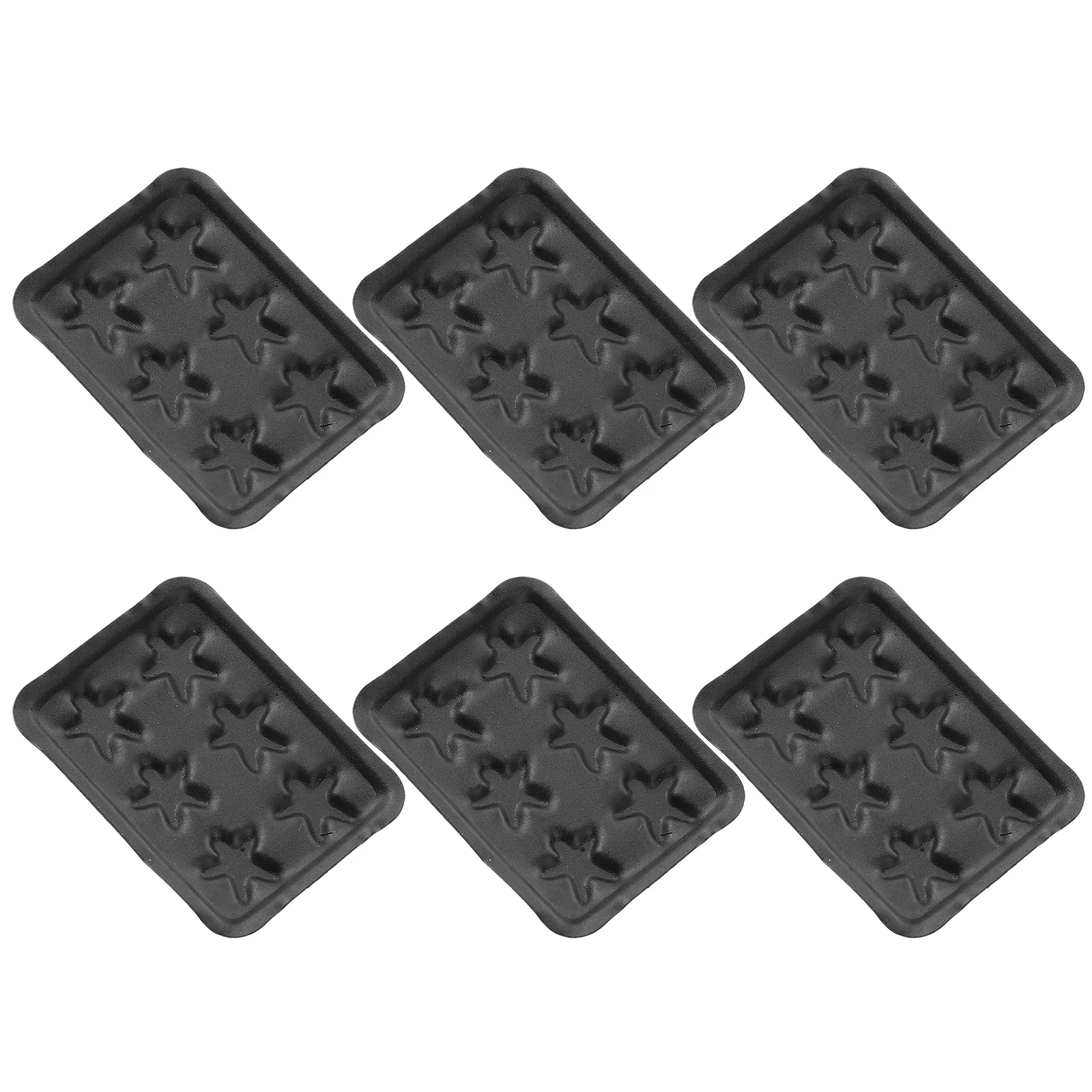 

6pcs Decorative Mini Baking Trays Doll House Mini Baking Pan Alloy Small Bakeware