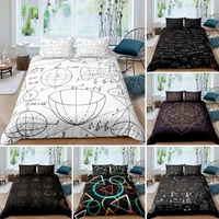 math geometry bedding three dimensional coordinate system formula equation duvet cover educational themed duvet cover