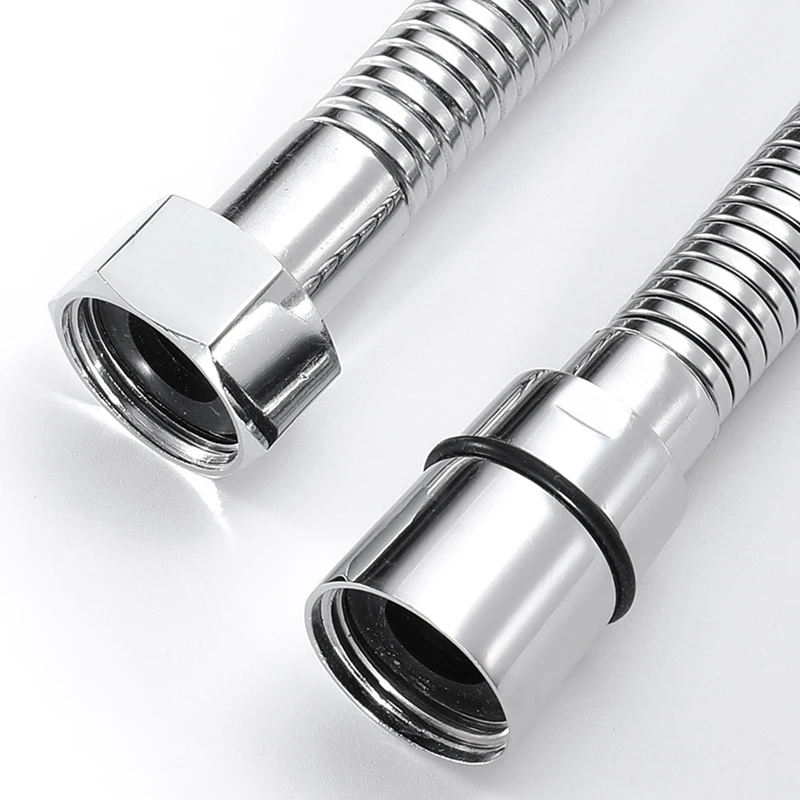 BEAU-1 5 м (59 дюймов) гибкий душевой шланг с защитой от изгиба полированный