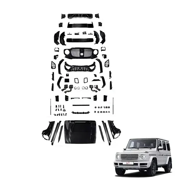 Фото Комплект обвеса G900 для модификации Mercedes-Benz G-Class (G350, G400, G500) в стиле Maybach G900, передний бампер! №2