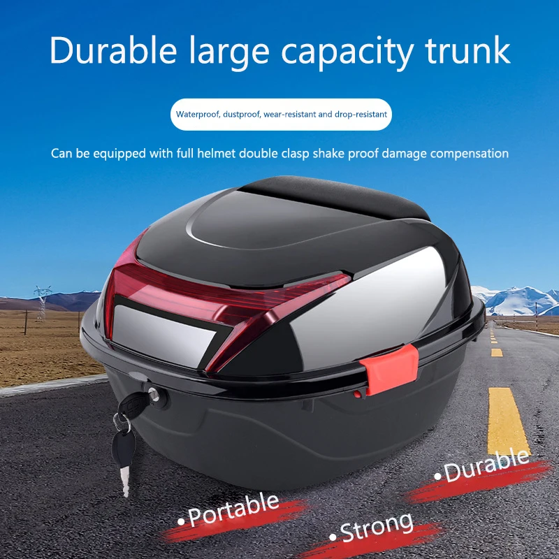 Motorcycle trunk Electric car trunk motorcycle tail car battery car scooter tool box storage box large extra thick general