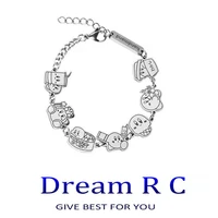 kawaii kirbys bracelet cartoon titanium steel does not fade stitching all match adjustable bracelet accessories for girls gifts