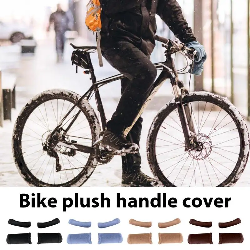 

Motorcycle Grip Covers Universal Handlebar Cover Protector Motorcycle Grip Cover Case Winter Vibration Grip Set For Bicycles