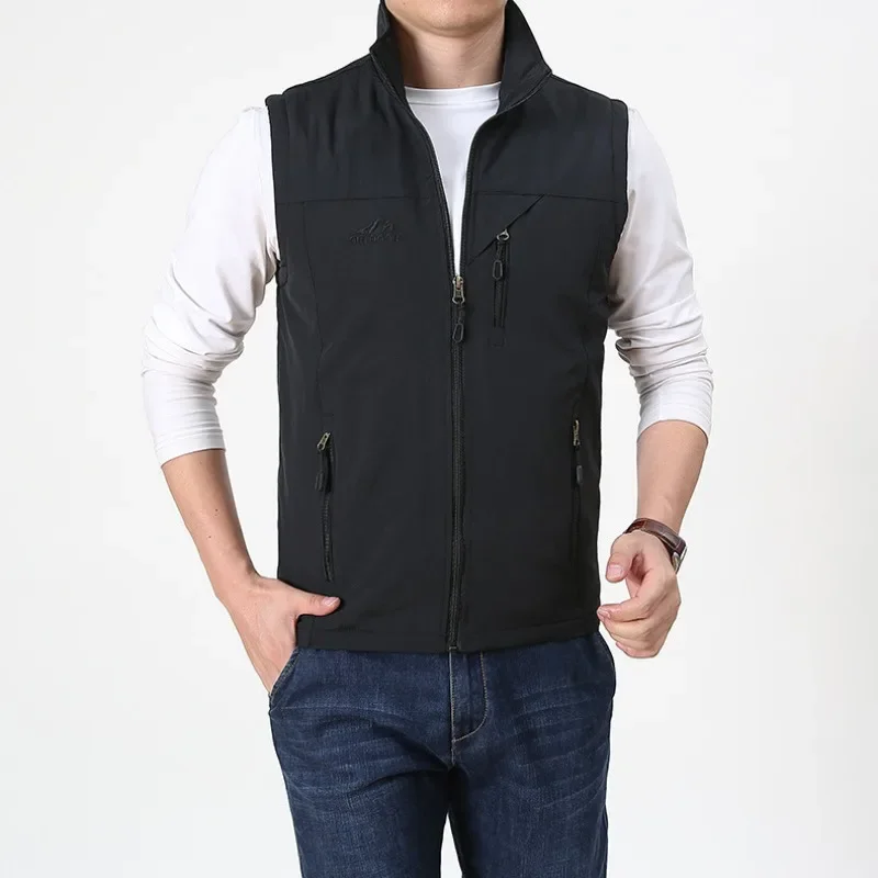 Мужская Рабочая версия кожаная одежда с несколькими карманами джинсовая мужская