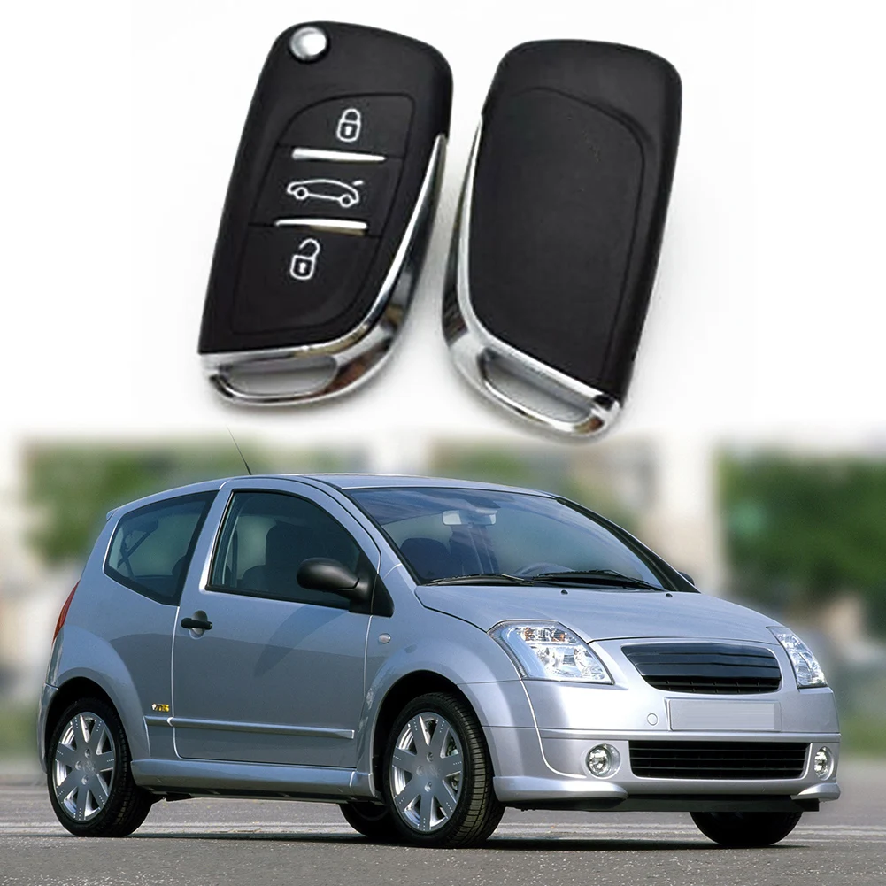 

Keychain Key Shell Car Accessories Refit Key Shell Remote SS319D 3 Buttons Flip Key Shell High-quality Materials