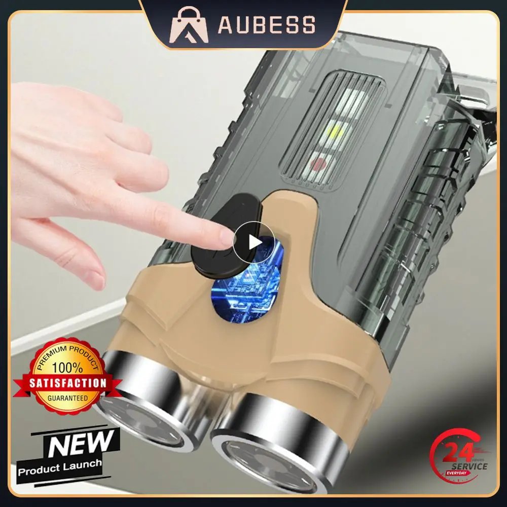 

Illumination Lamp Ultra-thin Slab Gray Outdoor Supplies Anti-fall More Durable Flashlight Emergency Flashlight Keychain Lamp