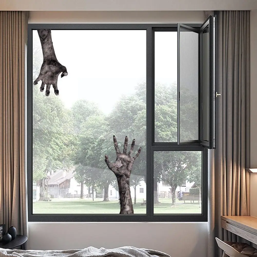 

Halloween Ghost Hand Wall Sticker PVC Self-adhesive Horror Atmosphere Halloween Decor Wallpaper Decoration Home U6B4