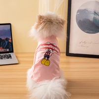 disney cotton dog clothes small and medium pet clothes summer fashion dog vest dog shirt french bulldog clothes