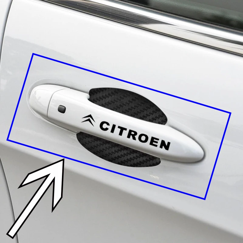 

8pcs Car Logo Stickers Auto Door Badge Decal Accessories for Citroens C0 C1 C2 C3 Picasso C4 Cross Cactus C5 C6 C8 C4L DS3 DS5