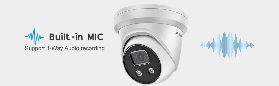 IP-камера Hikvision 8 Мп с встроенным микрофоном | Безопасность и защита