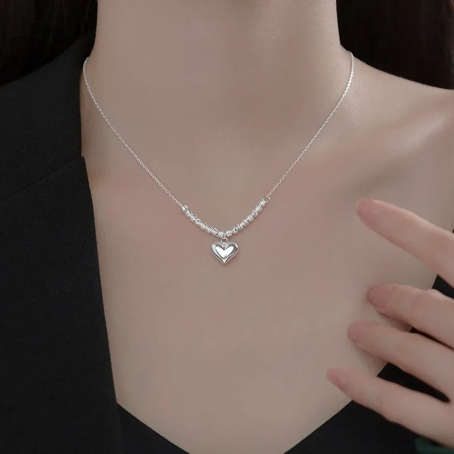 Элегантное ожерелье с подвеской в форме сердца женское милое модное