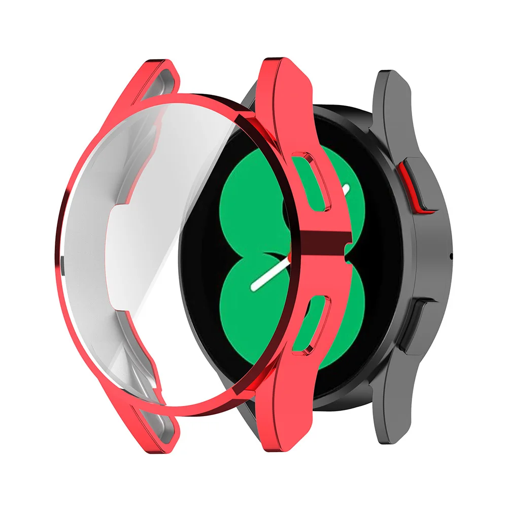 

Мягкий защитный чехол из ТПУ для смарт-часов Samsung Galaxy Watch 4 40 мм, бампер с полной защитой экрана