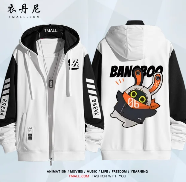 Аниме Zenless Zone Zero The Bangboo Толстовка с капюшоном Косплей Осень Зима Мужчины Женщины