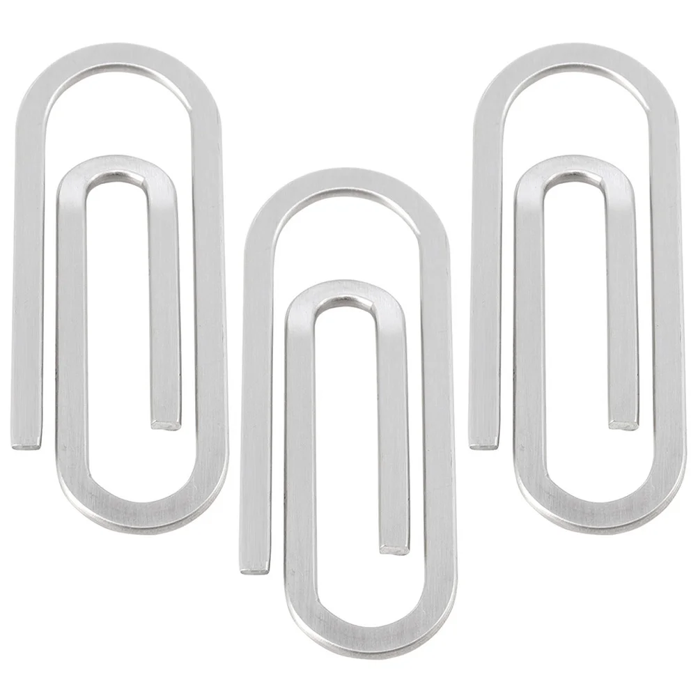 

The Men Decor Paper Clip Portable Stainless Steel Clamp Bag Clips Office Accessories Decorative Mini File Multipurpose Holders
