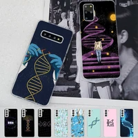 yinuoda retro dna science illustration phone case for samsung s21 a10 for redmi note 7 9 for huawei p30pro honor 8x 10i cover