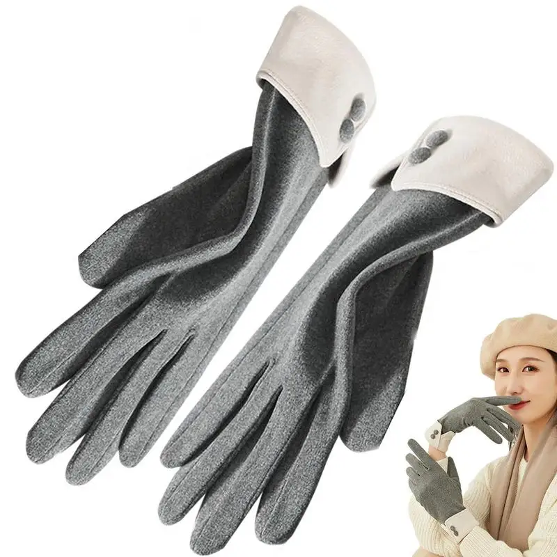 

Lady Winter Gloves Gloves Women Cold Weather Soft Gloves For Women Knit Wool Warm Thermal Lined Gloves With Touchscreen Fingers.