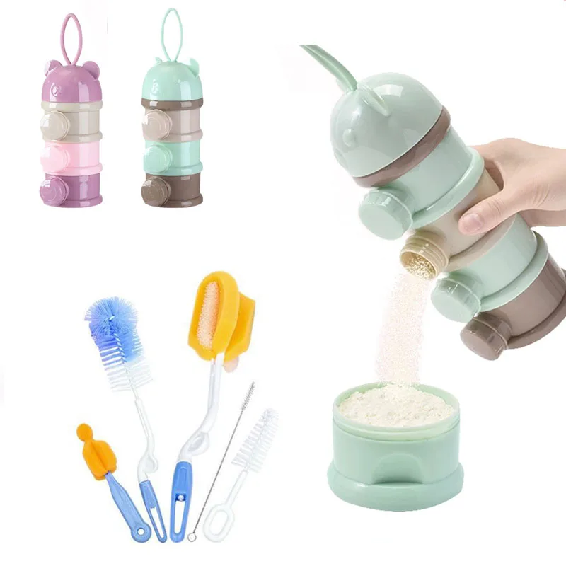 

Портативный контейнер для хранения детского питания, 3 слоя