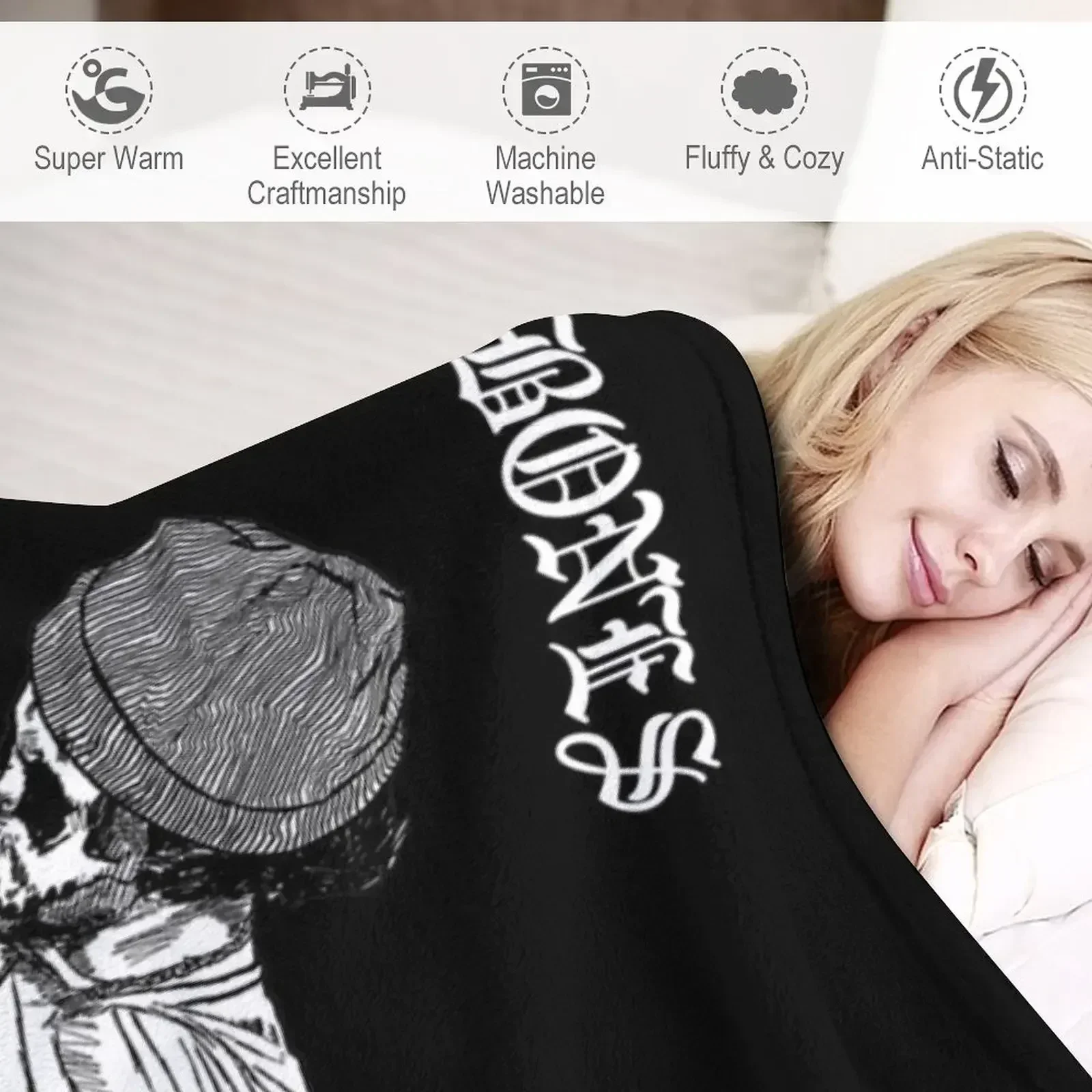 Натянутое одеяло Sesh Bones премиум-класса рождественские подарки пляжная кровать