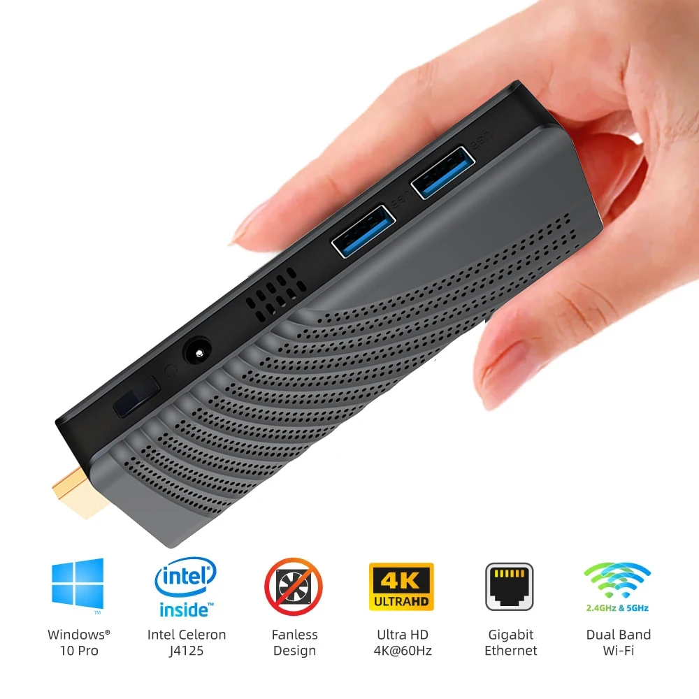 

Mini PC Multimedia PC Stick lan media player set top box TV stick Small but Delicacy Window10 System T6 Pro -PC DDR4 6 GB 128 GB