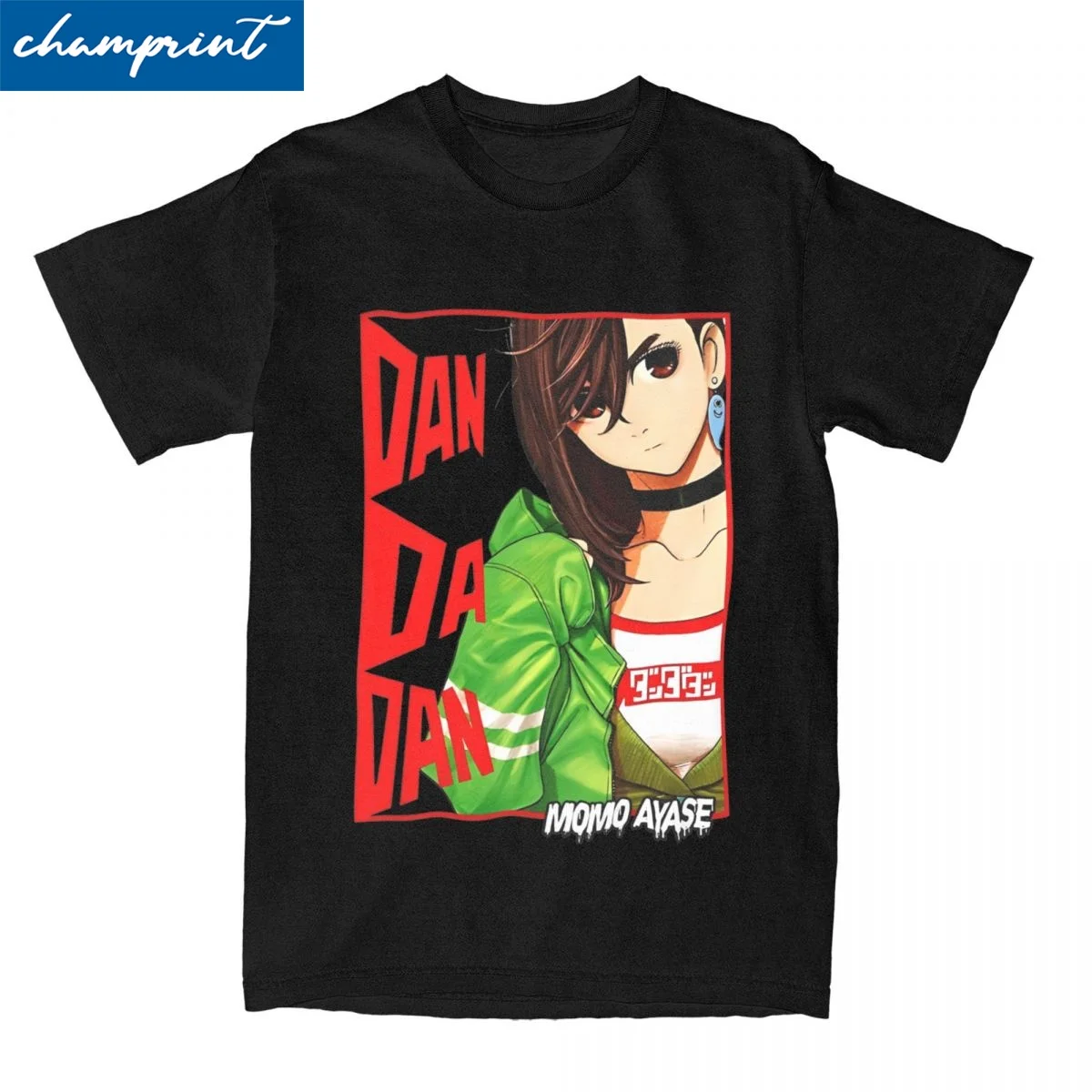 Casual Dandadan Turbo Granny Okarun T-Shirt Unisex Round Neck Short Sleeve Clothing Cotton