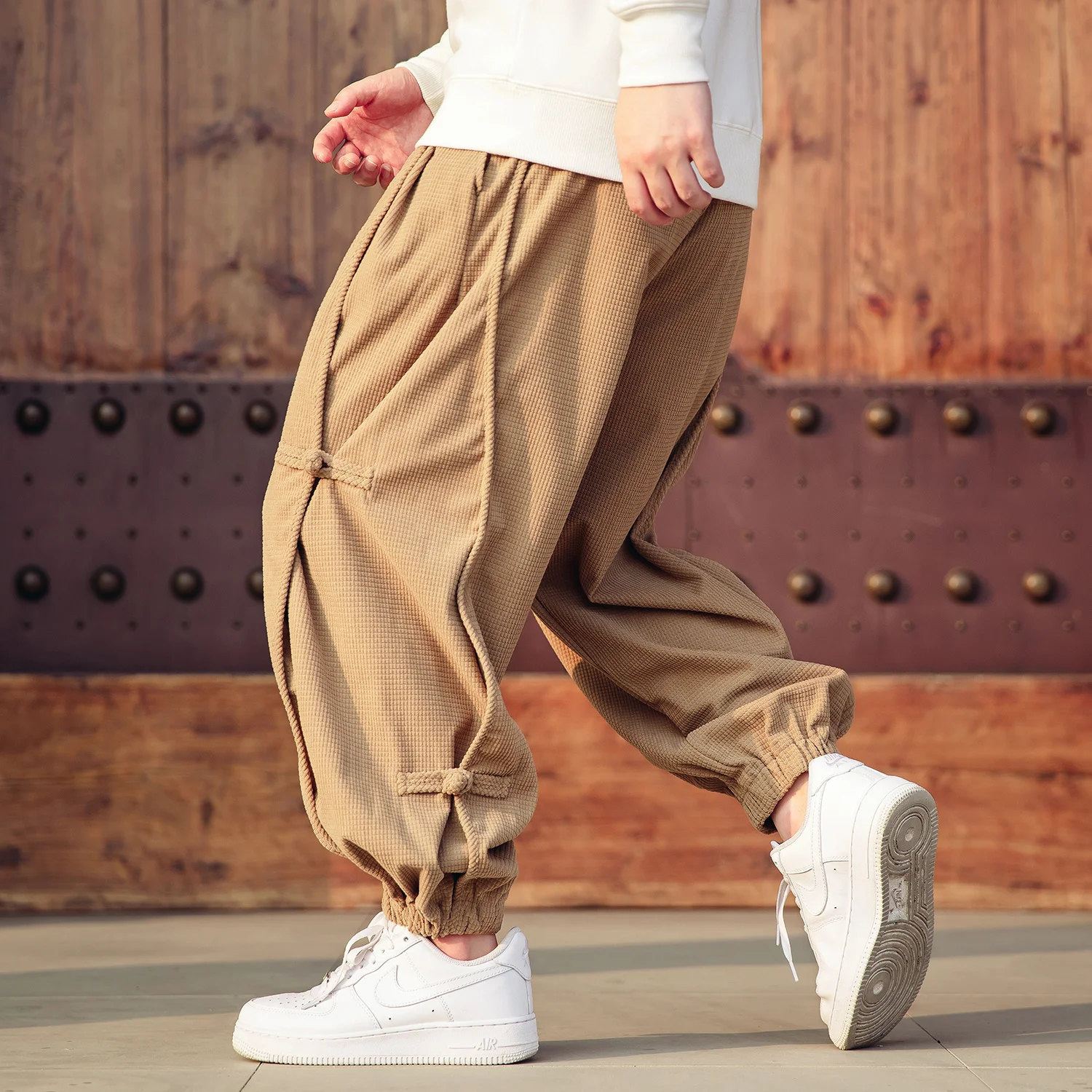 

Vintage Plus Size Loose Haren Pants Chinese Style Baggy Joggers Harajuku Casual Sweatpants Men Clothing Fashion Trousers Male