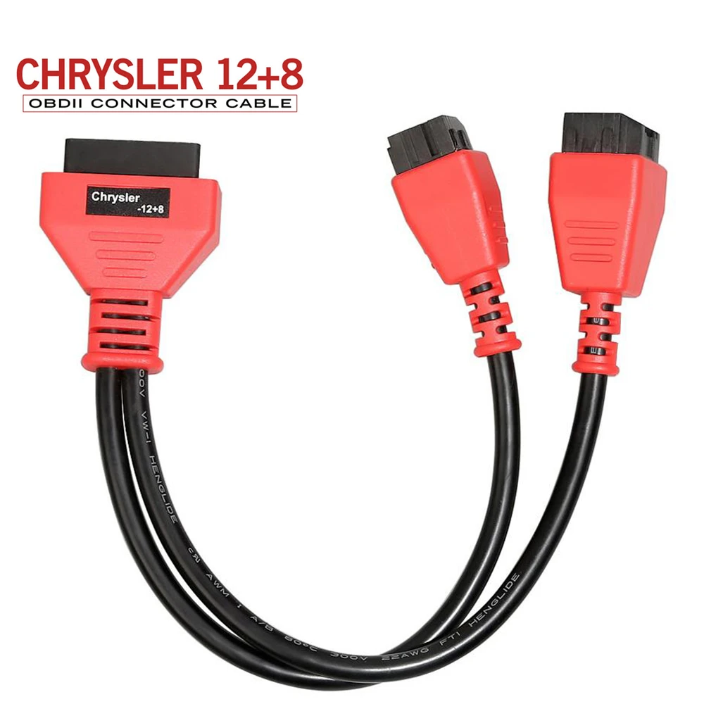 Интерфейс программирования Autel 12 + 8 для Chrysler адаптер соединитель для Autel MaxiSys MS906BT MS906 MaxiCOM MK906 Elite MS908 MS908P