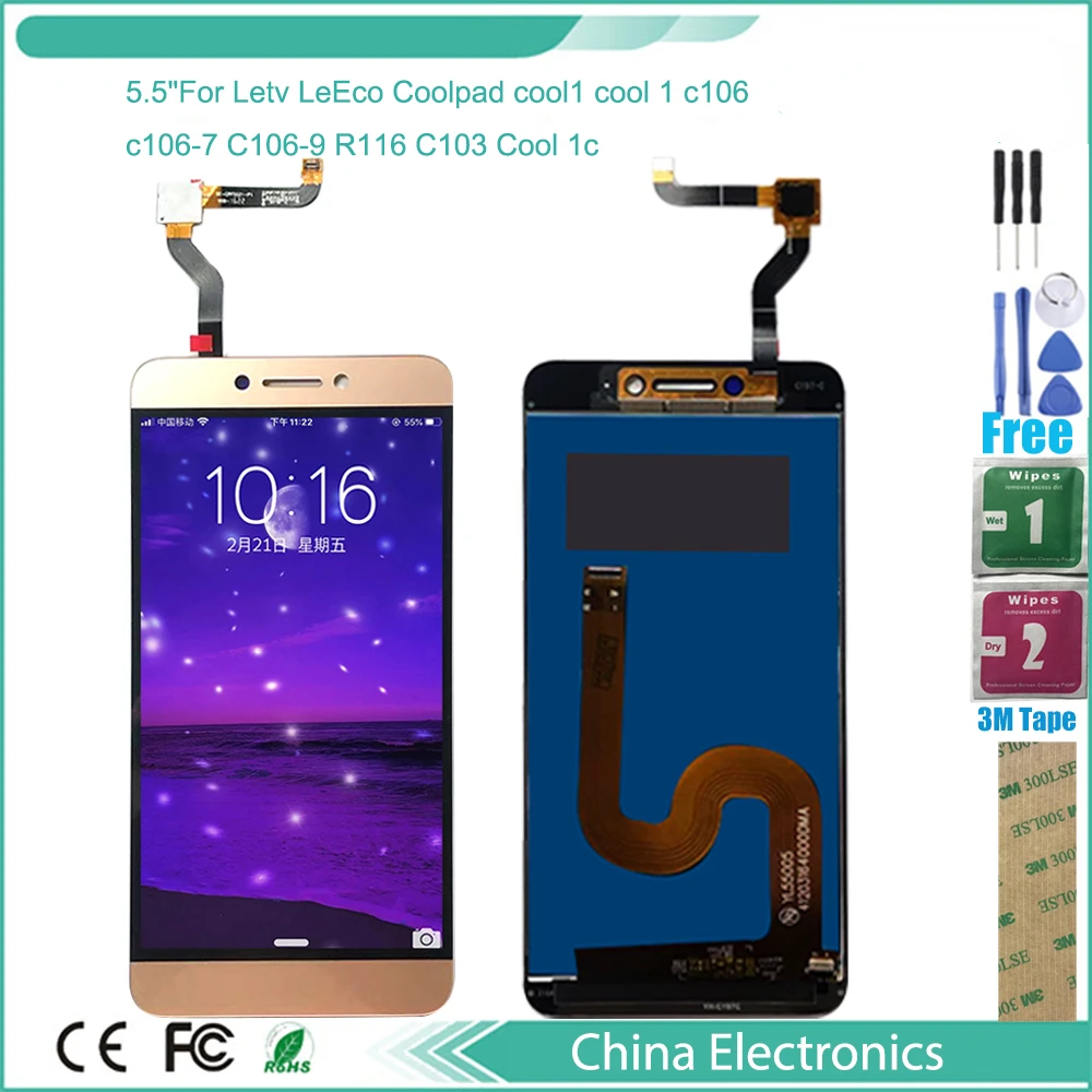 Для Letv LeEco Coolpad cool1 cool 1 C106 C106-9 R116 C103 ЖК-дисплей