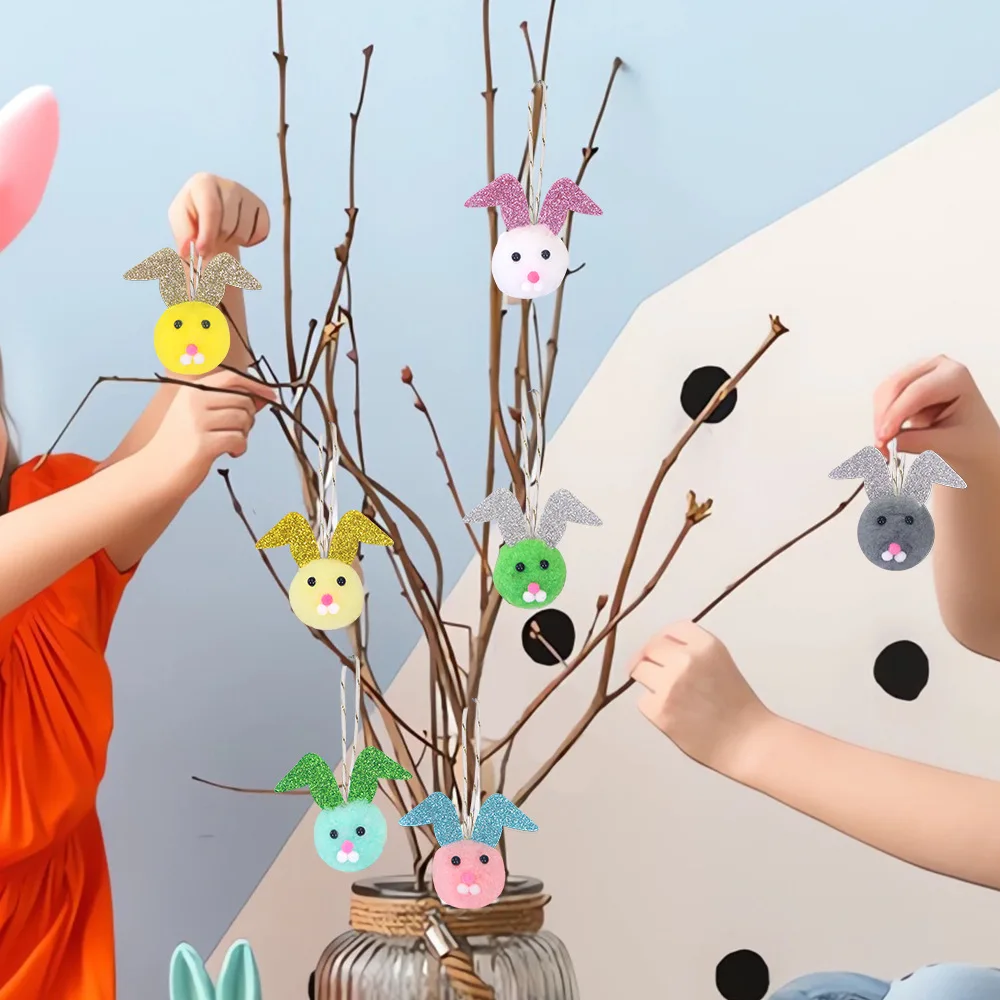 Cartoon Plush Rabbit Decoration Pendant for Kids European and American Holiday Party Gift