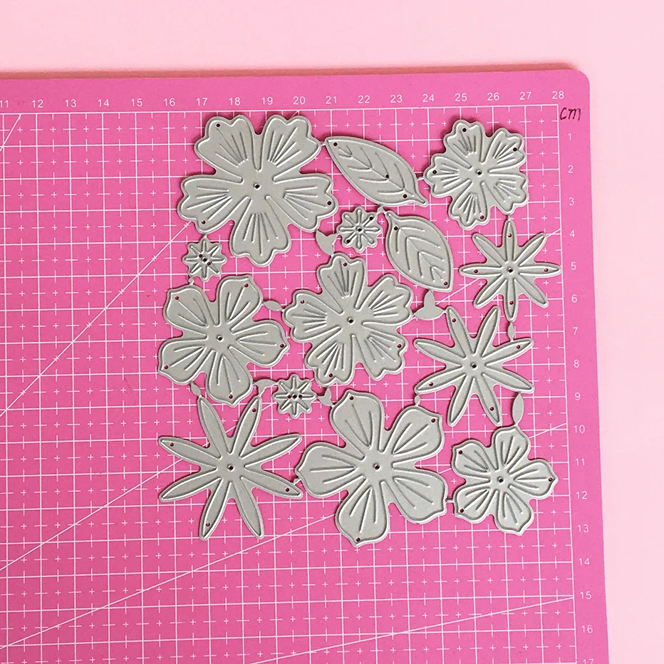 Разные лепестки для скрапбукинга вырубные штампы оформление сделай сам бумажная