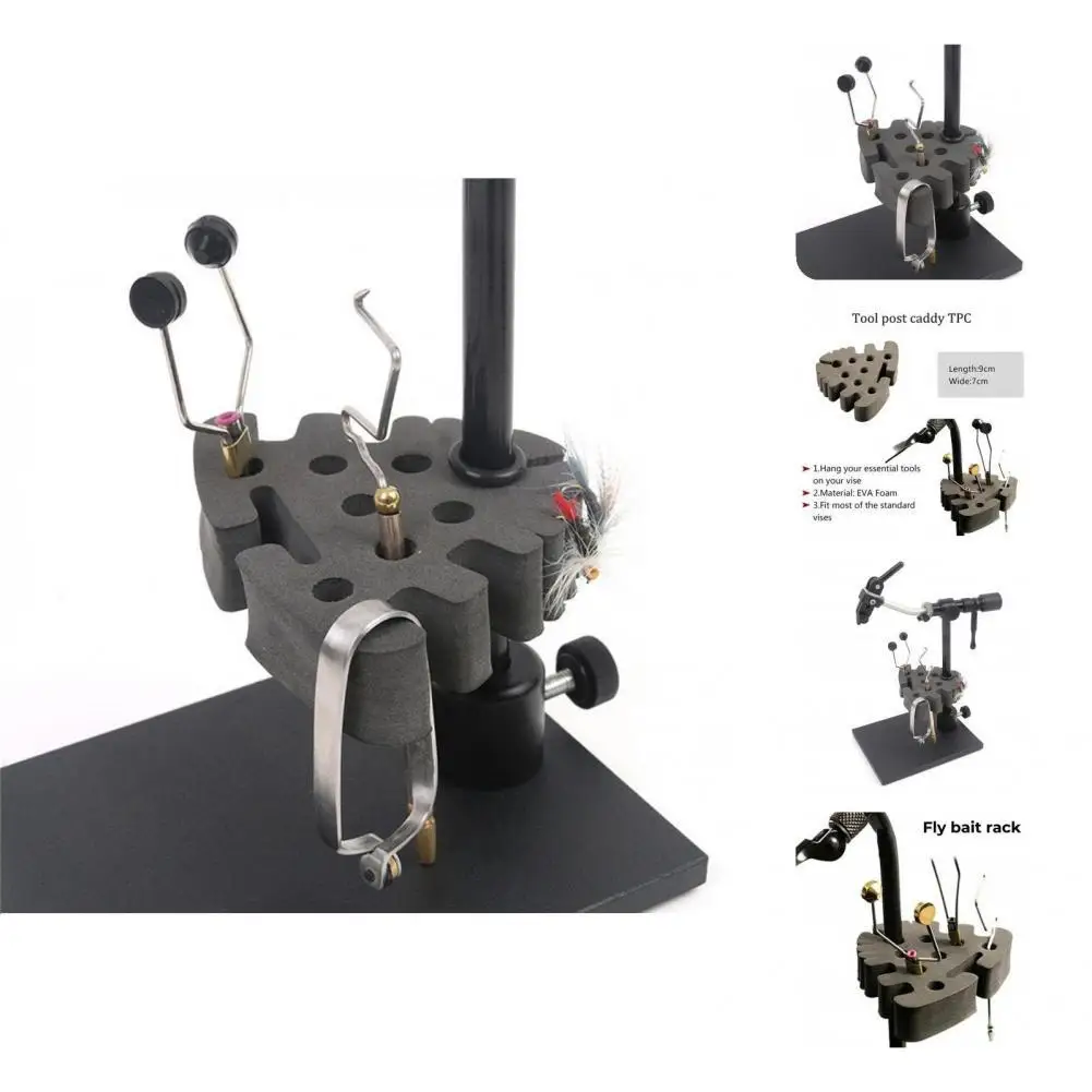 

Useful Fishing Hook Rack with O Rings Lightweight Dedicated Reliable Lure Holder Foam Bait Rack Fishing Hook Rack