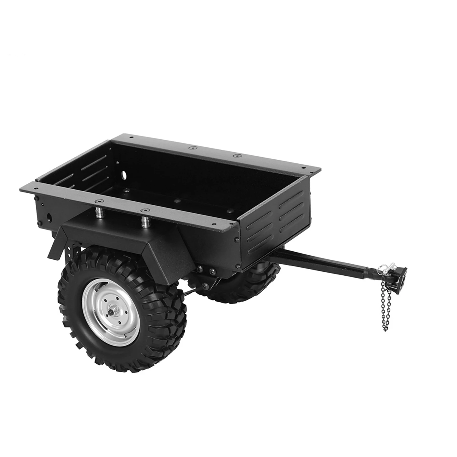 

Metal Leaf Spring Trailer Car Cargo Carrier for 1/10 Scale RC Crawler TRX4 TRX6