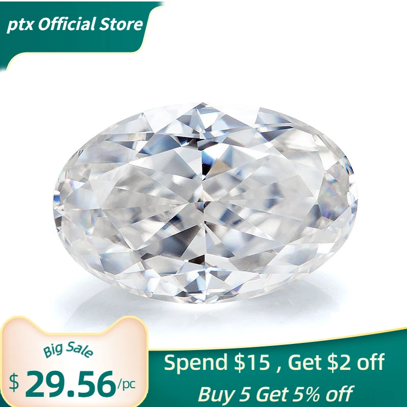 

Loose Moissanite Crushed Ice Oval Cut D Colour Diamond Pass Tester Gems Stone For Ring With GRA Certificate Precious