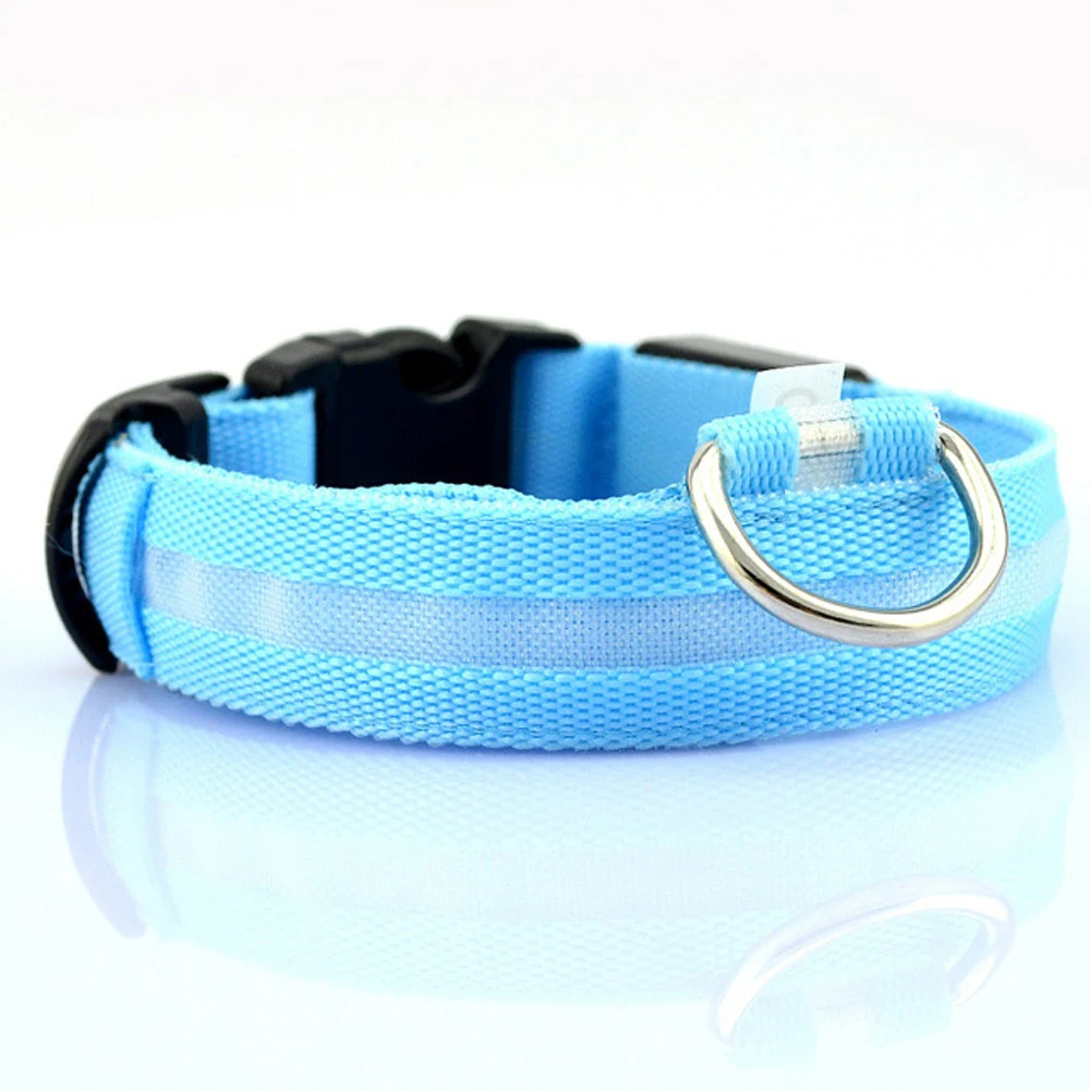 

Nylon Pet Dog Collar Led Usb Rechargeable Bright Dog Collar Led Light Night Safety Flashing Glowing Collar For Dogs Pet Puppy