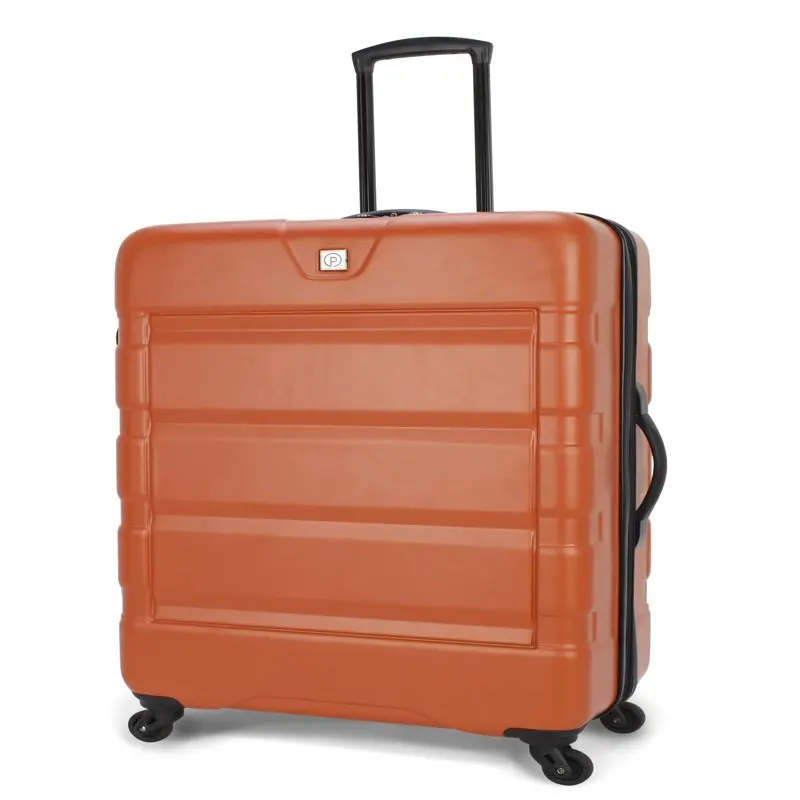

28" Checked Colossus ABS Hard Side Luggage with Spinner Wheels, Orange