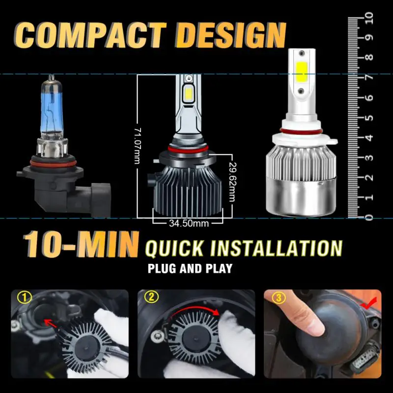 

Fog Lamp Dc 9-36v Durable Waterproof Universal Practical Car Supplies Auto Headlamp Ip68 Portable Car Accessories Car Headlight